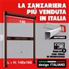 NONE Zanzariera a Rullo Verticale 140 x 160 Marrone Fai da Te Kit Riducibile su Misura, per Finestra