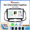 Junsun Autoradio Junsun Wireless CarPlay Android Auto per Chevrolet Captiva (C140 Facelift) 2011-2018 con ventola di raffreddamento integrata, navigatore GPS Android, lettore multimediale, WiFi, DSP, RDS,