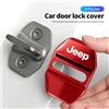 JEEP 4PCS Auto Antiruggine Serratura Della Porta Copertura Accessori Per Jeep Grand Cherokee Wrangler JK Gladiator Compass Renegade Wagoneer Avenger