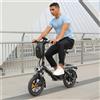 bodywel Bicicletta Elettrica Pieghevole per Adulti 250W 36V 10.4Ah, Bici Elettrica Pieghevole da 14 Pollici per Pendolari Urbani, Display LCD, Modello Bodywel T16Pro