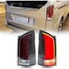 xunder Luci Posteriori a LED per Mercedes Benz Vito 2016-2023 con Indicatori di Direzione Sequenziali, Gruppo Luci Posteriori Nere [Non Adatto per V260/V220/V-Class] [Non Adatto per il Modello Vito Facelift]