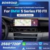 BONROAD 14.9" 2560*720P Display Touch Screen Multimediale Wireless CarPlay Android Auto per BMW Serie 5 F10 F11 Navi