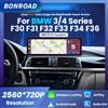 BONROAD Display Touch Screen Multimediale Wireless CarPlay da 14.9" 2560*720P per Auto BMW Serie 3/4 F30 F31 F32 F33 F36 con Android Auto