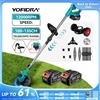 Yofidra Tagliaerba Elettrico Senza Fili YOFIDRA, Trimmer per Giardino con Lunghezza di Taglio 100-135cm, Utensile Elettrico Compatibile con Batteria Makita 21V