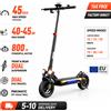 NONE Monopattino Elettrico iScooter iX4 10" per Adulti - Motore da 800W, Batteria 48V 15Ah (Autonomia 40-45km), Doppia Sospensione, Pneumatici Off-Road, Doppio Freno di Sicurezza, Design Pieghevole e