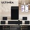 ULTIMEA Poseidon D80 Soundbar 7.1ch con Dolby Atmos, Subwoofer Wireless Aggiornato e 4 Altoparlanti Surround, Controllo tramite APP