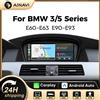 Ainavi Autoradio AINAVI per BMW Serie 3 5 E60 E61 E62 E63 E90 E91 E92 E93 Wireless Carplay Android Auto Bluetooth Touch Screen Lettore Multimediale Stereo GPS Audio per Auto Display per Auto Sistema di