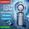 Lenovo Ventilatore Portatile Lenovo, Raffreddatore USB Ricaricabile con Motore Brushless, Ventola Turbo ad Alta Velocità 199 per Viaggi, Ufficio e Attività all'Aperto