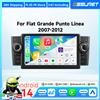 OSSURET Autoradio da 7 pollici con AI Voice Carplay Android Auto per Fiat Grande Punto Linea 2007 2008 2009 2010 2011 2012 Sistemi intelligenti per auto 4G Octa Core DSP RDS Bluetooth