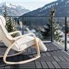 Sobuy SDA14-HGx2 30 pezzi Pavimento balcone sistema a scatto, Piastrelle terrazza resistenti intemperie per balcone e terrazza, Lastre esterne antiscivolo Grigio 30,5x2x30,5 cm