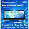 MEKEDE Magazzino UE Android 14 Schermo Touch da 10.25 Pollici Wireless Carplay Android Auto 8-Core 2 Din Autoradio per BMW X5 E70 X6 E71 2007-2012 CCC CIC Navigazione GPS FM Audio Stereo Lettore