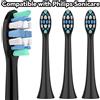 NONE Testine di Ricambio Compatibili con Spazzolino Elettrico Philips Sonicare, Testine Professionali per HX4100/5300/5100