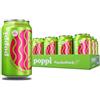 Poppi Bevanda di soda prebiotica formicolante con aceto di sidro di mele, acqua seltzer e succo di frutta, sapore di anguria, 340 ml, 12 pezzi, l'imballaggio può variare