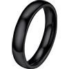 FaithHeart Anello Impilabile Classica per Uomo Donna Larghezza 2/4/6/8 MM Misure Diverse Argento Oro Nero Set di Anelli Fantasia Regalo Compleanno Coppie