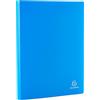 Exacompta Cod. 8557E 1 raccoglitore OPAK 50 buste goffrate antiriflesso 100 facciate per formato A4 dimensioni 24X32cm -copertina in polipropilene flessibile colore azzurro