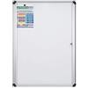 Bi-Office Bacheca Enclore Extra, Superficie Magnetica In Acciaio Laccato, Bacheca Con Anta Battente Per Interni in Alluminio, Dimensioni: 723 x 984 mm - 9xA4