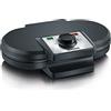 SEVERIN Macchina Per Waffel Duo, Per Realizzare Due Waffel Alla Volta, Con Rivestimento Antiaderente Per Due Waffle Classici A Forma Di Cuore, Potenza 1.200 W, Nero, WA 2106