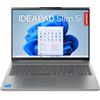 Lenovo IdeaPad Notebook Slim 5 | Display 16'' WUXGA (1920x1200) Processore INTEL Core Ultra 9 185H Memoria RAM 16GB SSD 512GB Scheda grafica Integrata Sistema Operativo Windows 11 Home LUNA_GREY
