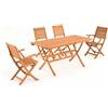 SALMAR Tavolo California Rettangolare Allung. 120/160x70x74h Pieghevole