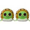 Ty Beanie Bouncers - Cruiser la Tartaruga Marina con gli Occhioni Rossi, Teneri Animaletti Rimbalzanti tutti da collezionare, T83061 (Confezione da 2)