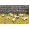 Faller 171382 - Ciuffi di fiori, bianco - scartamento H0 / TT/N