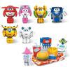 Super Wings Foodie Serie Jett, Golden Boy, Dizzy, Donnie, Paul & Astra 6CPS