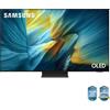 Samsung Smart TV 55 Pollici 4K Ultra HD Display OLED Sistema Tizen Processore NQ4 AI Gen3 Classe G colore Nero - QE55S95FATXZT