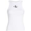 CALVIN KLEIN CANOTTA MONO LOGO RIB TANK TOP DONNA