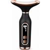 JADUFHU Massaggiatore Viso Lifting Elettrico Antirughe, Dispositivo Bellezza con EMS e Terapia Calda a 45°C, 7 Luci LED 7 Modalità, Gua Sha Rassodante per Viso e Collo, Ricaricabile Nero