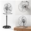 TANIASHOP Ventilatore 3 in 1 Piantana Tavolo e Parete 60W Ø50cm 5 Pale 3 Velocità Selezionabili Oscillante 90° Altezza Regolabile fino a 125cm Ventola Silenziosa