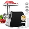 Nictemaw TRITACARNE PROFESSIONALE 2000W, Macchina Multifunzione per Carne Macinata, Salsicce Italiane e Biscotti | Lame Acciaio Inox | Kit Accessori Completo | Uso Domestico, Nero