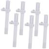 Hoement Ricambi Borraccia 6 Pezzi Cannucce in Silicone per Bottiglie D'acqua, Beccucci di Ricambio Sicuri e Lisci per Borraccia Bianca, Design Elegante