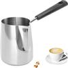Cyrank Caffettiera turca, scaldalatte per caffè, decanter per caffè turco Decanter per caffè espresso in acciaio inossidabile Caffettiera turca(350ML)