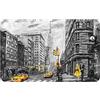 LAMAME Zerbino lavabile con stampa Love from New York, per interni ed esterni