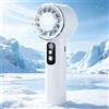 CTDMJ Ventilatore portatile con refrigeratore per ghiaccio, fino a 12 ore, ventola portatile da 0 a 100 velocità, potente motore silenzioso da 20000 giri/min, mini ventilatore ricaricabile per viaggi
