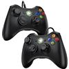 Diswoe Controller per Xbox 360, 2 confezioni di controller per PC, joystick per Xbox 360, slim PC, Windows 7, 8, 10, 11, XP, con funzione di vibrazione