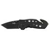 Fox Outdoor Jack coltello a una mano, nero, manico in metallo,