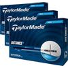 TaylorMade New Distance+ 2025 Palline da Golf (Bianco, Taglia Unica) (Confezione da 3)