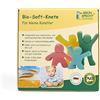 GRÜNSPECHT - Impasto biologico morbido, 4 colori di materie prime naturali, qualità alimentare, morbido, mistibile, giallo, rosso, verde, blu (680-00)