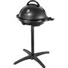 George Foreman Barbecue Elettrico 2 in 1 - Grill da Tavolo e Con Pedistallo - Uso interno ed esterno; Ø44,5 cm, Display Temperatura; Vassoio per Grasso; 2400 W, 22460-56