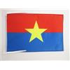 AZ FLAG Bandiera Fronte Di Liberazione Nazionale Del Vietnam Del Sud 45x30 cm - Bandierina Viet Cong 30x45 cm Cordicelle