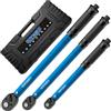 GoYwato Chiave Dinamometrica 1/4" 3/8" 1/2", Set di Chiavi Dinamometriche de 20-230 10-140 3-33 N·m, Precisione ±3%, 72 Denti, Doppia Scala Chiave Dinamometrica Set per Moto Bici Auto Camion Bulloni