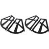 Generic Set di 4 pezzi mobili per la casa scarpe cerniera cerniera piastra flip telaio girevole rack accessorio materiale ABS robusto durevole resistente all'usura antiruggine aumento capacità cuscinetto