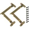 QUARKZMAN 2Pcs 5.71x0.35 Cerniere Di Supporto Per Coperchio Pieghevoli, Cerniere Per Coperchio Sollevabile, Metalliche Retro Rotabili A 180 Gradi Con Viti Per Cassette, Bronzo