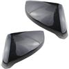NLNPFGHVZY Copri Specchietto Per Isuzu Per Dmax Per D-max 2021-2023 Car Rear View Copertura Specchio Retrovisore Specchio Dell'autoadesivo Decorazione ABS Protezione Accessori Calotte Specchio(Carbon black)