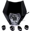 Kwedfgo Faro Anteriore Faro Moto Per SUZUKI Per DRZ 400/S/SM/E DR200S DR650SE DRZ400SM DRZ400S 2001-2020 19 Gruppo Faro Faro Maschera Accessori Moto(Nero)