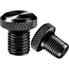 CDQZAIKEJI Tappi Specchietto Moto M10x1,25 2 Pezzi, Viti M10 in Alluminio, Tappi Foro Specchietto Moto per Motos e Scooter, Filettatura Destra e Sinistra