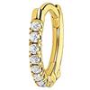 Thomas Sabo Orecchini Donna Pietre Bianche Creole Singole Argento Sterling 925 CR658-488-7