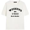 WEEKEND MAX MARA T-SHIRT IN COTONE WEEKEND MAXMARA 006 BIANCO Donna