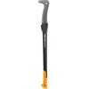 Fiskars Roncola, Lunghezza: 94,5 cm, Rivestimento antiaderente, Lama in acciaio temprato/Manico in plastica rinforzata con fibra di vetro, Include custodia, Nero/Arancione, WoodXpert, XA23, 1003621